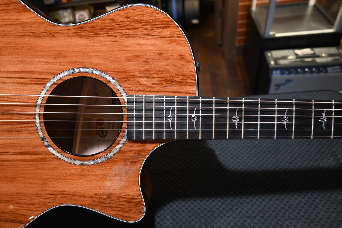 Taylor Custom GA Grand Auditorium Sinker Redwood/AA Quilt Maple Guitar #4109 - Danville Music