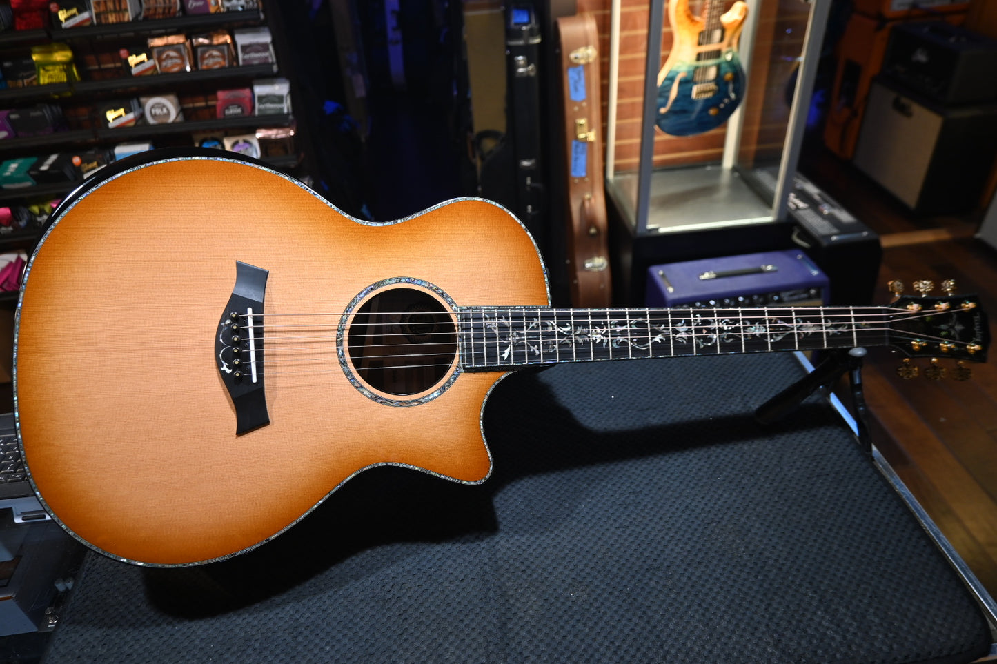 Taylor 50th Anniversary PS14ce LTD Cedar/Claro Walnut Guitar #3100 - Danville Music