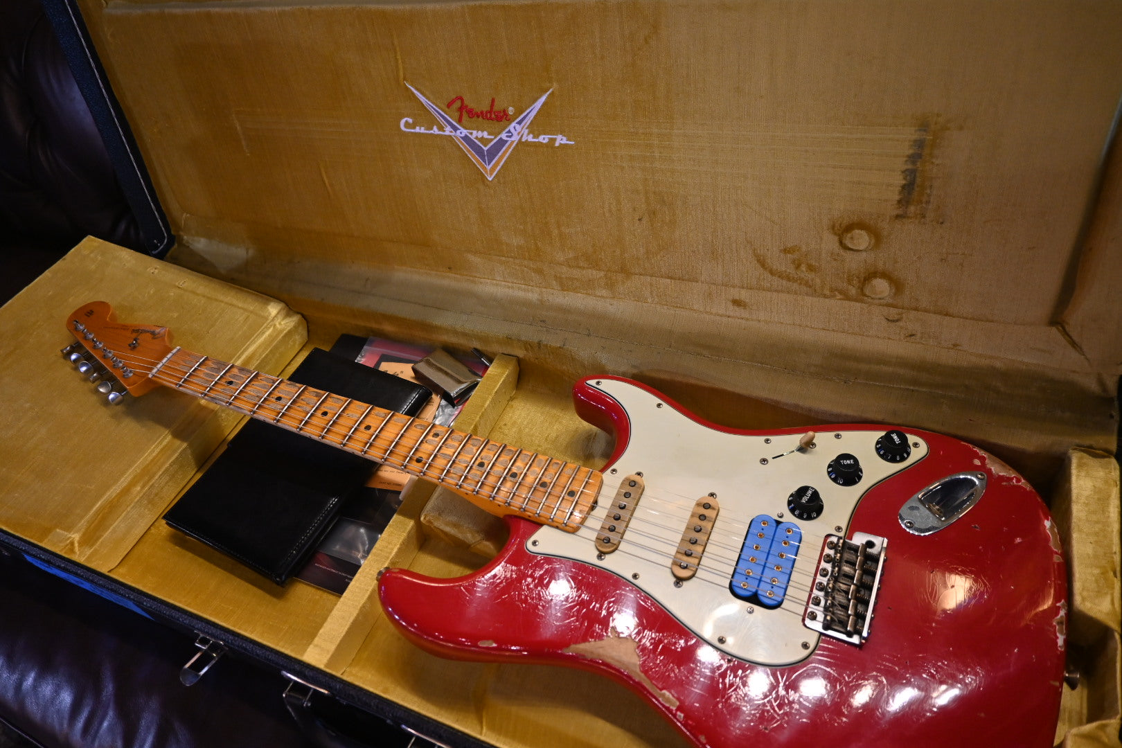 Fender Custom Shop Alley Cat Stratocaster Heavy Relic 2023 - Torino Red Guitar #0917 - Danville Music