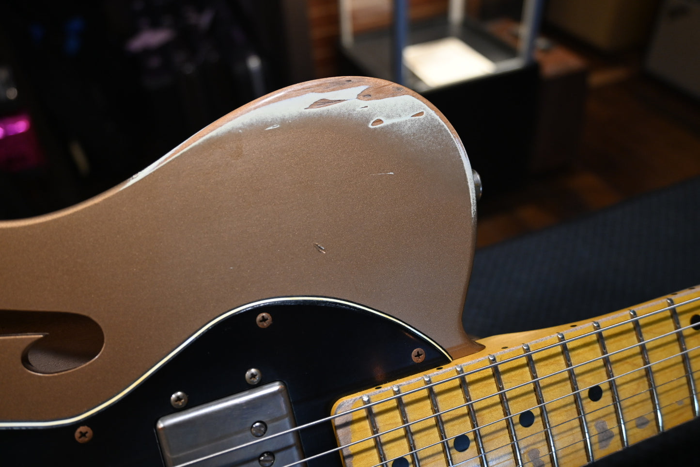 Nash T-52 Thinline Relic - Gold #O410 PRE-OWNED - Danville Music