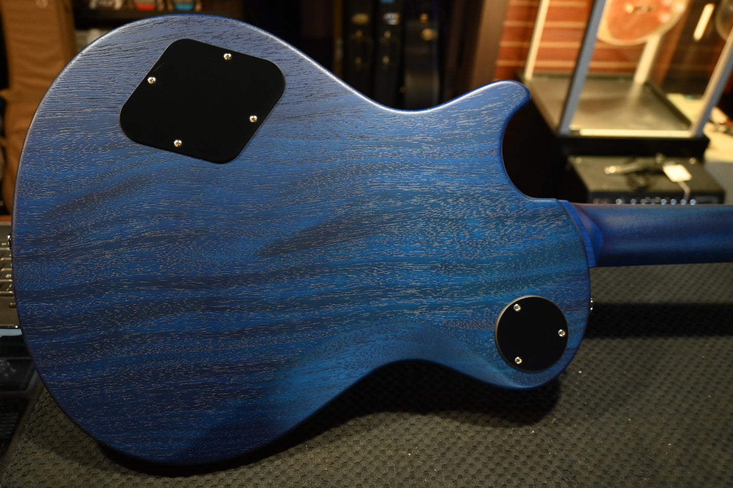 PRS Wood Library S2 McCarty SC 594 Single-Cut Quilt - Faded Gray Black Blue Burst Satin Guitar #9200 - Danville Music
