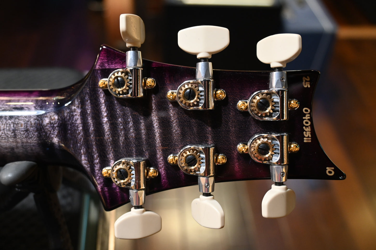 PRS Wood Library McCarty 594 Hollowbody II 10-Top - Charcoal Purple Burst Guitar #3511