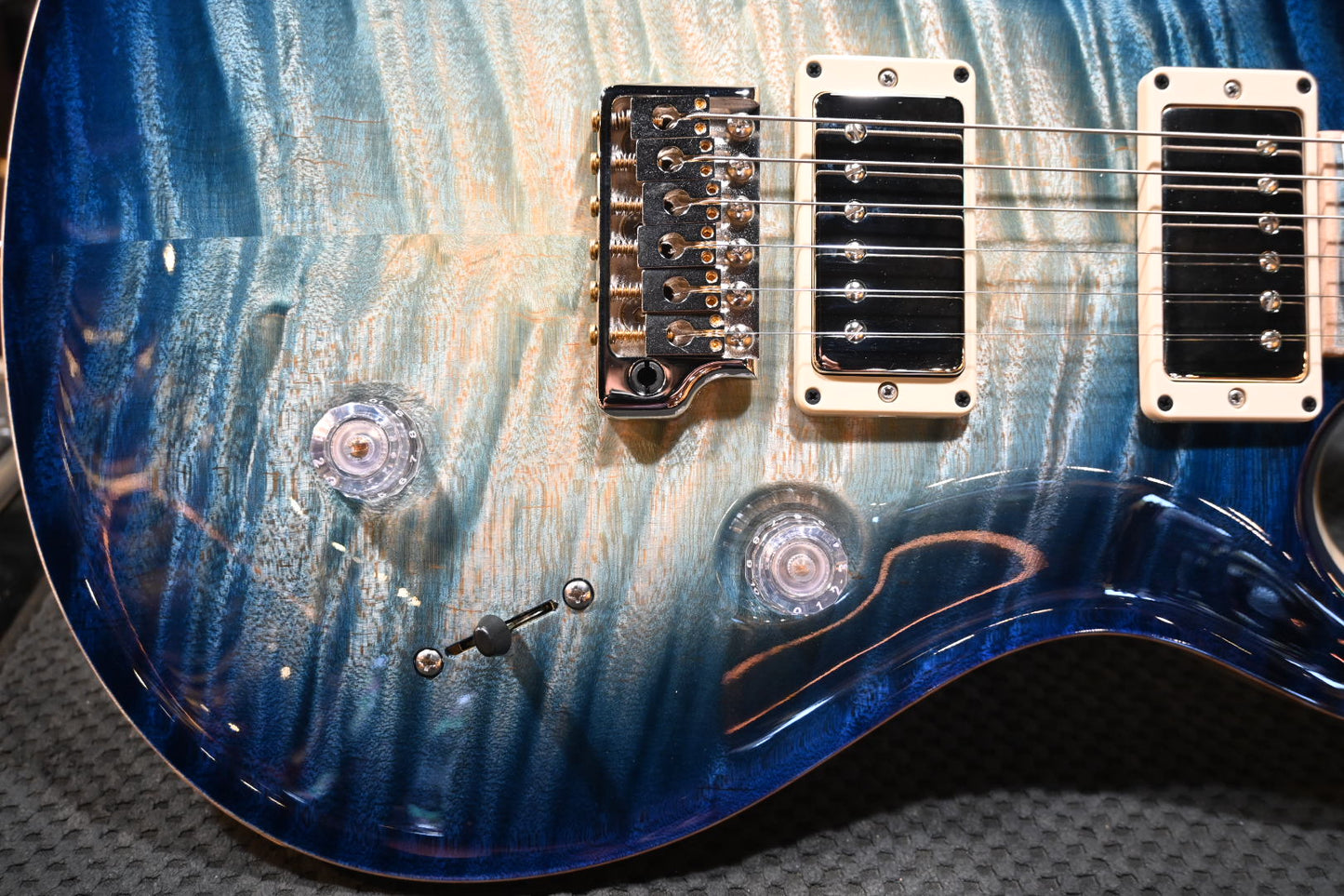 PRS Private Stock Custom 24 Walking Zombie 2022 - Ice Blue Glow Guitar #9011 PRE-OWNED - Danville Music