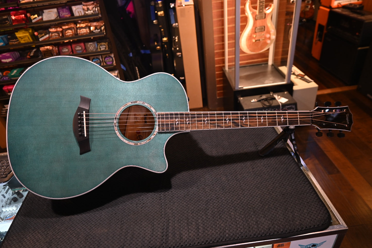 Taylor Custom Select 614ce - Koi Blue Guitar #4107 - Danville Music
