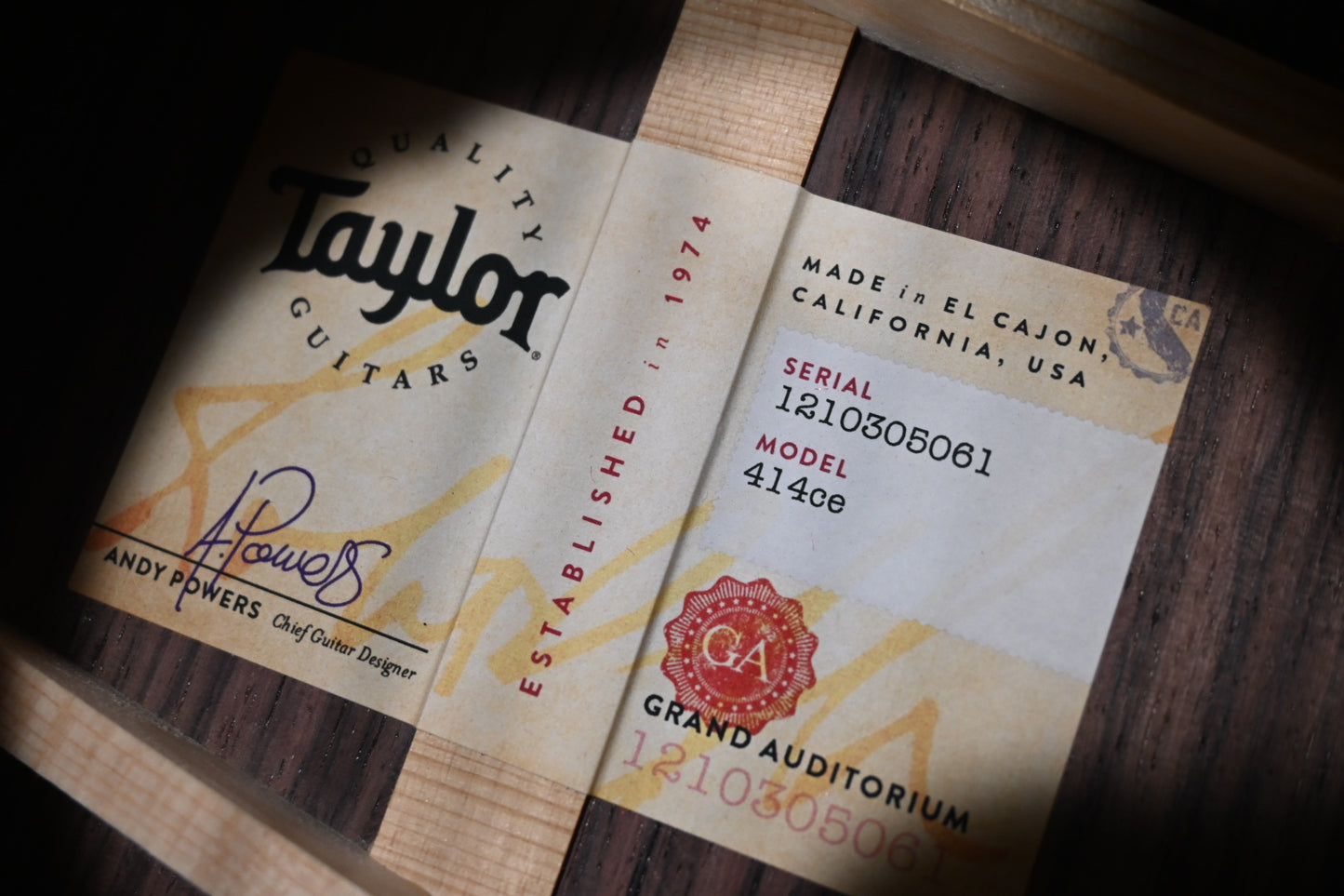 Taylor 414ce Guitar #5061 - Danville Music