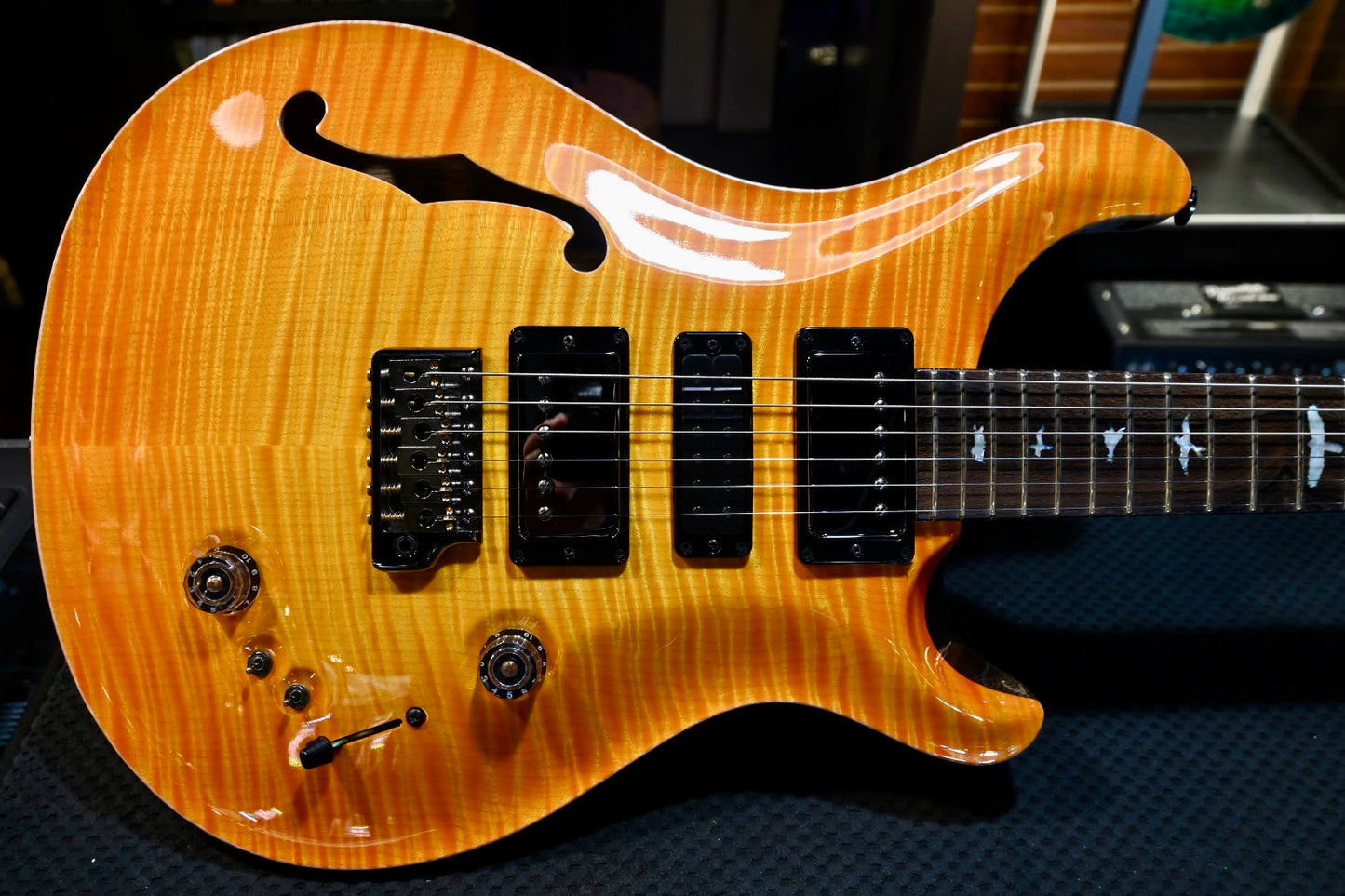 PRS Private Stock Special Semi-Hollow LTD 2022 - Citrus Glow Guitar #10060 - Danville Music