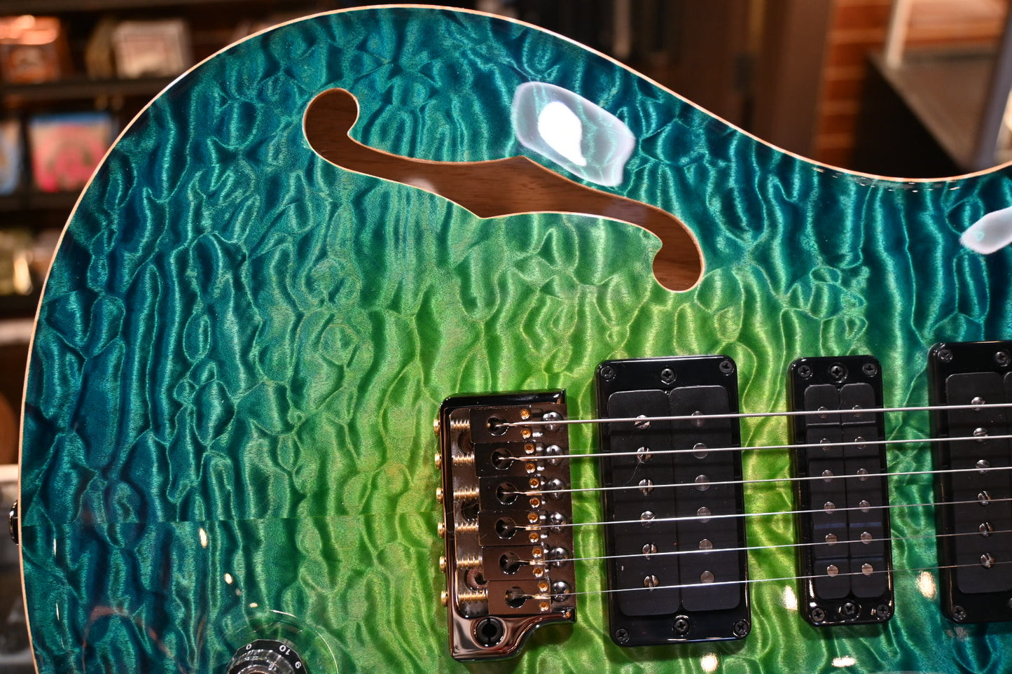 PRS Private Stock Special Semi-Hollow Gothic - Laguna Glow Guitar #10568 - Danville Music