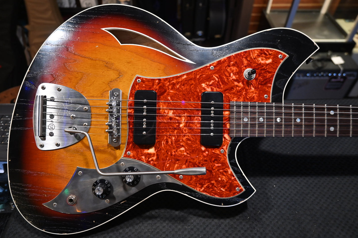Novo Nucleus Miris J - 3-Tone Burst Guitar #4696 - Danville Music