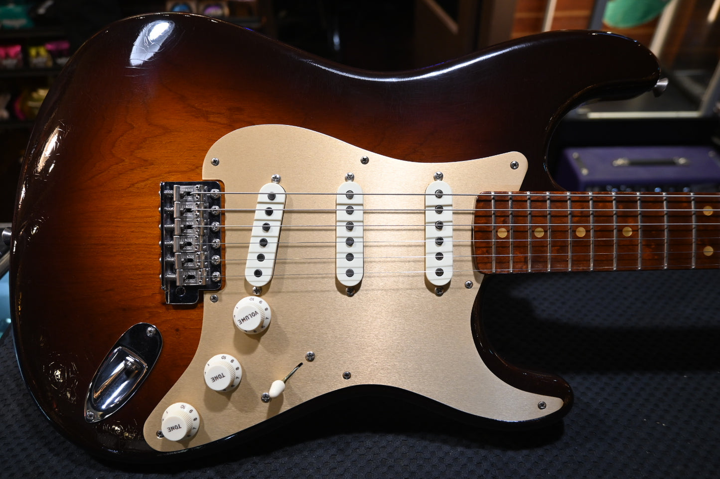 Fender Custom Shop Special 50’s Stratocaster Closet Classic 2016 - Chocolat 3-Tone Sunburst Guitar #8068 - Danville Music