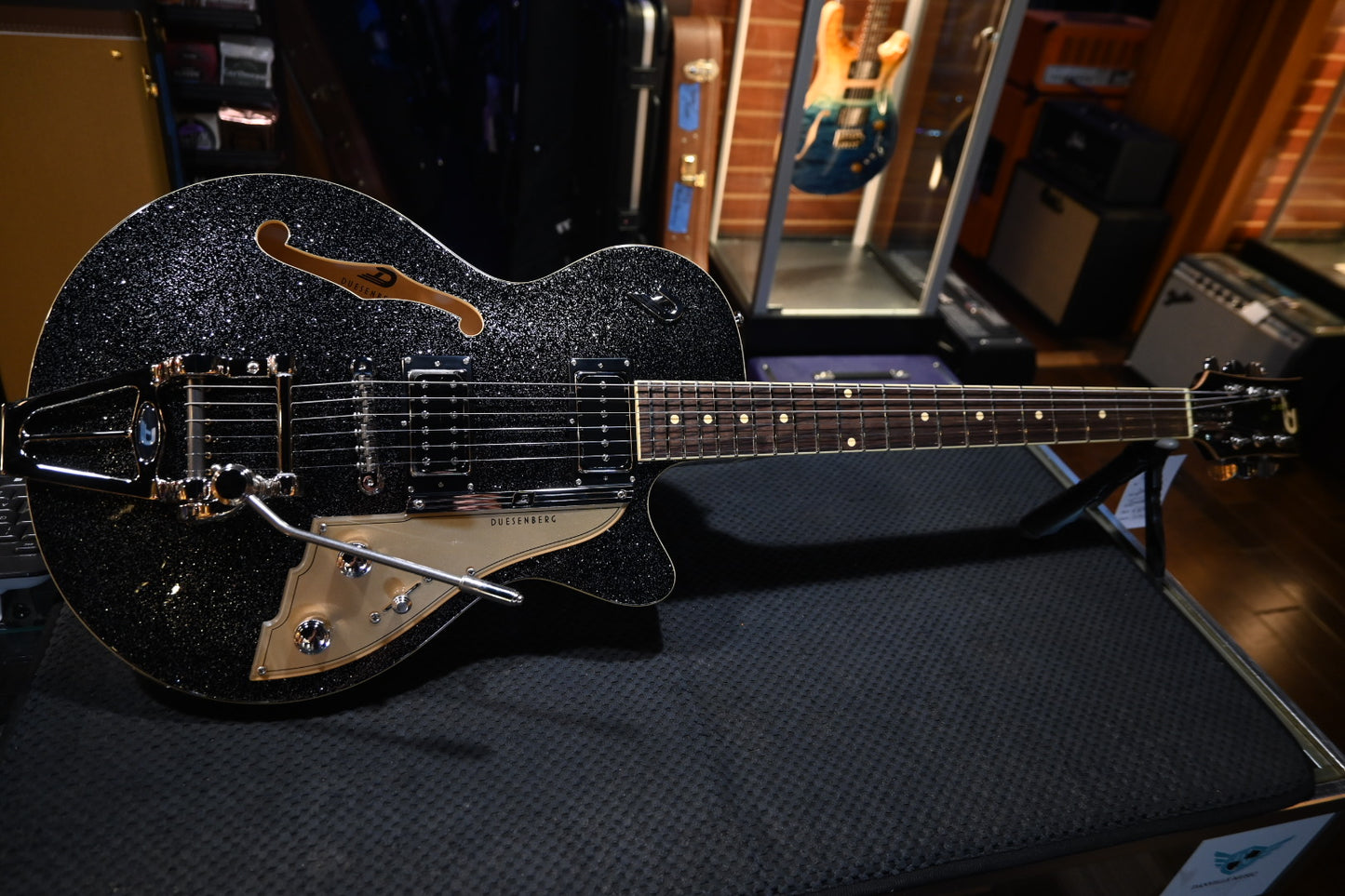 Duesenberg Starplayer TV - Black Sparkle Guitar #1775
