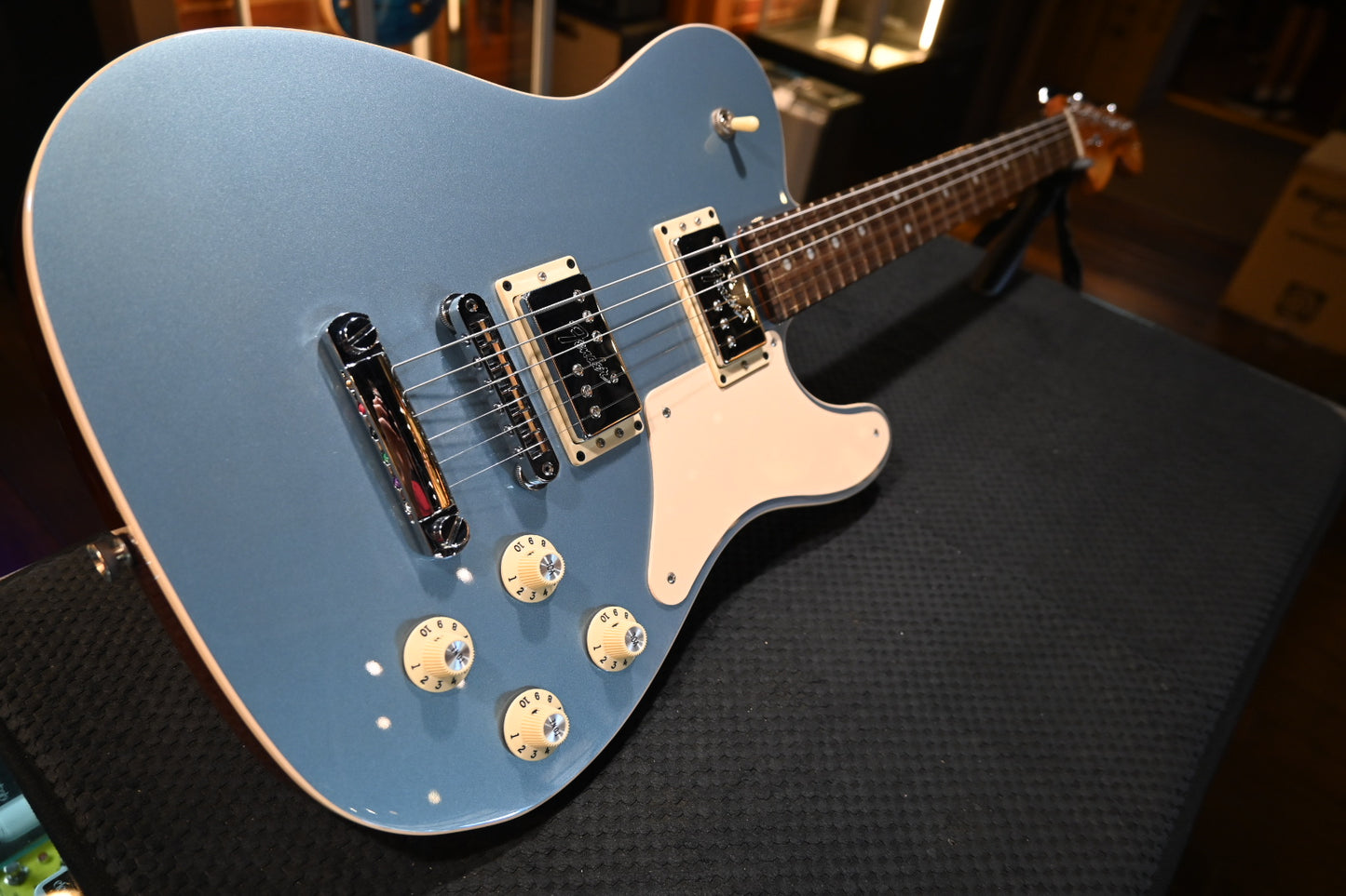 Fender Parallel Universe Troublemaker Telecaster Deluxe 2018 - Ice Blue Metallic Guitar #4810 - Danville Music