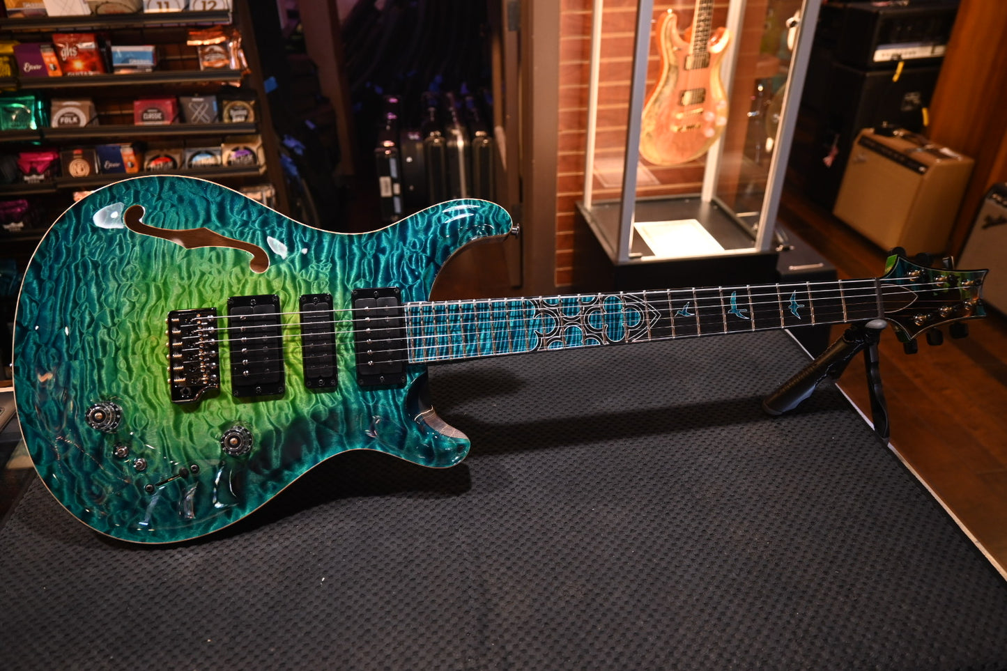 PRS Private Stock Special Semi-Hollow Gothic - Laguna Glow Guitar #10568 - Danville Music