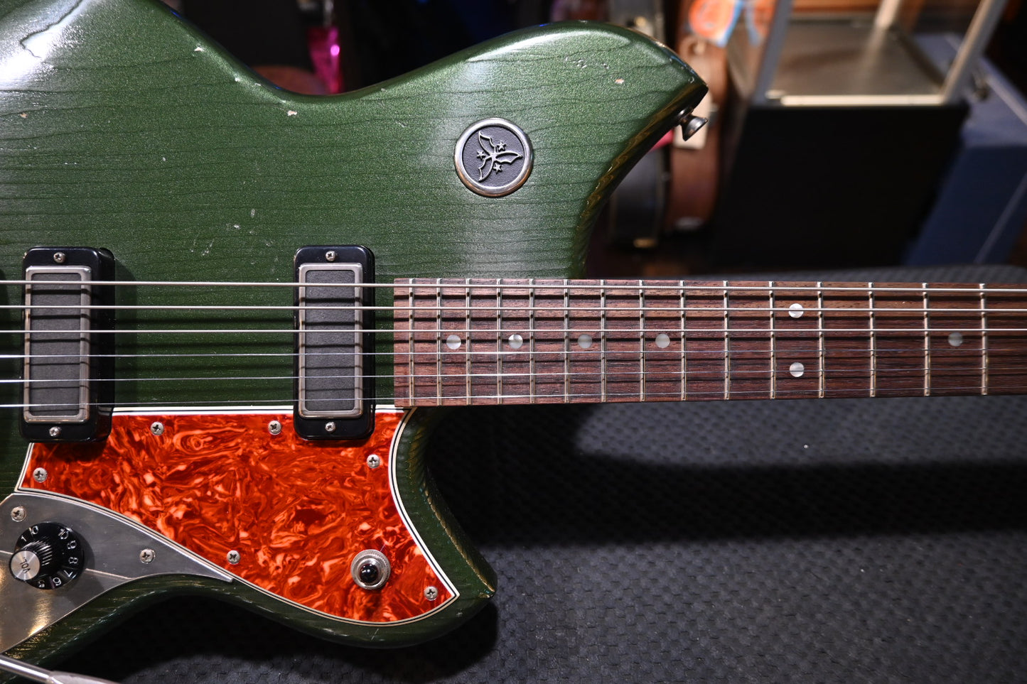 Novo Nucleus Serus J Baritone - Cadillac Green Guitar #5347