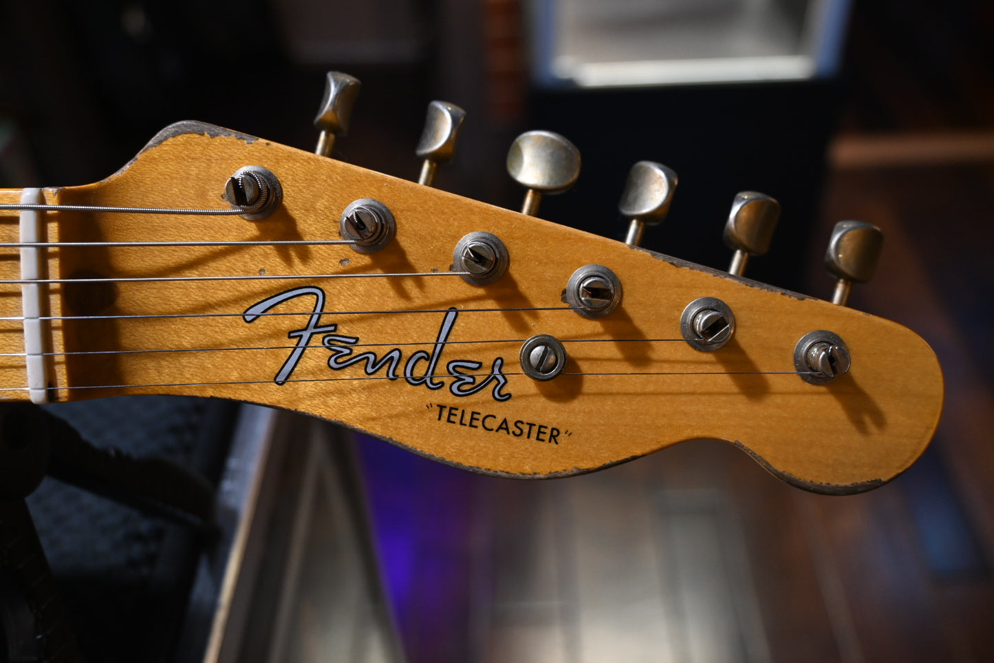 Fender Custom Shop LTD 1951 HS Telecaster Super Heavy Relic - Aged Black Guitar #8644 - Danville Music