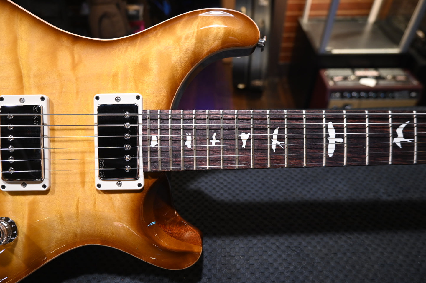 PRS Wood Library CE 24 Quilt - Livingston Lemondrop Guitar #0704 - Danville Music