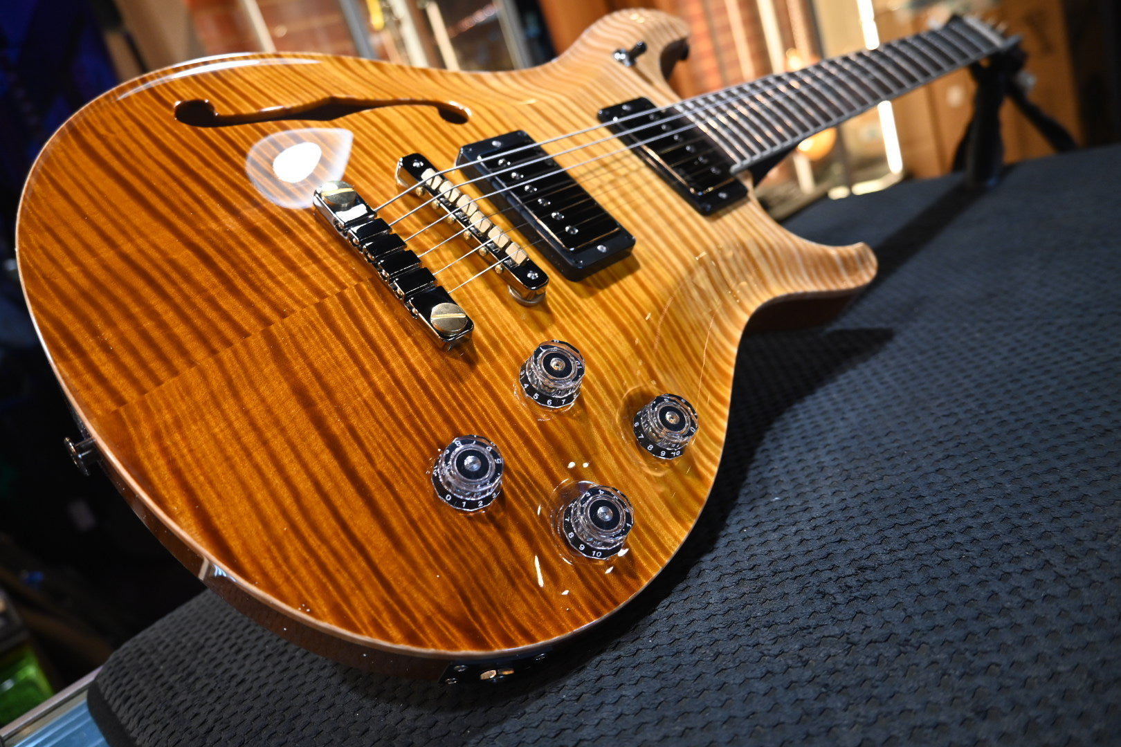 PRS Wood Library McCarty 594 Semi-Hollow Danville Music 35th Anniversary Artist Top Gold Storm Fade Guitar #2873 - Danville Music