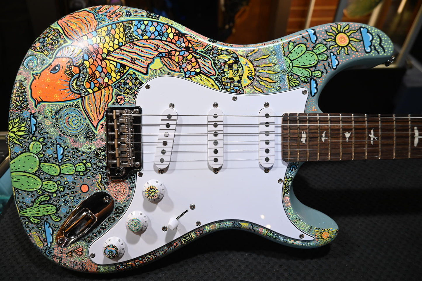 PRS SE Silver Sky Danville Music X Rosati “Desert Dreams” Edition - Stone Blue Guitar #2065 - Danville Music