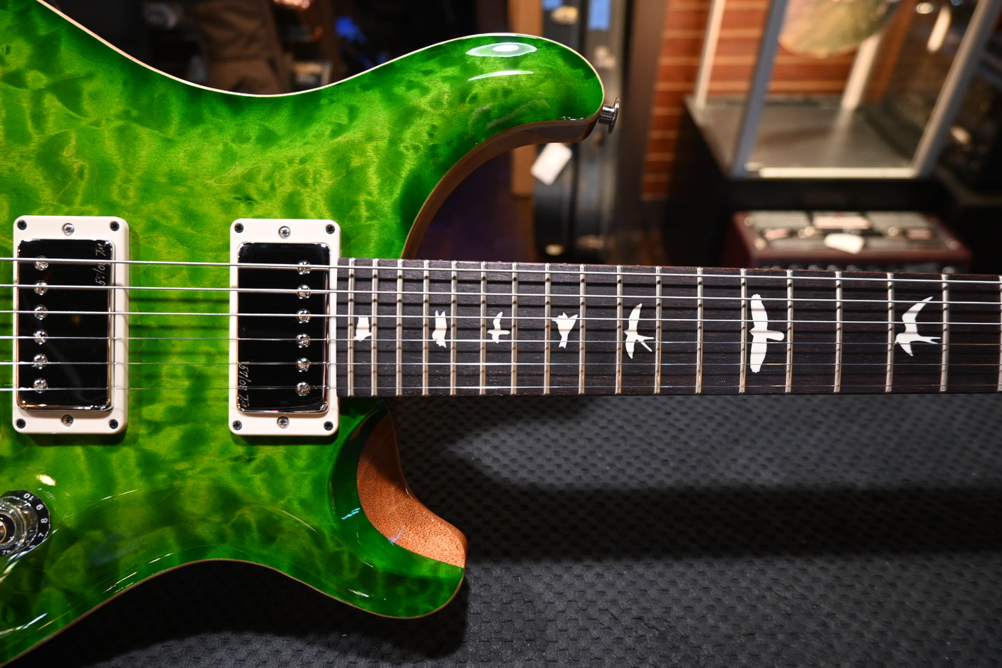 PRS Wood Library CE 24 Quilt - Eriza Verde Guitar #0182 - Danville Music