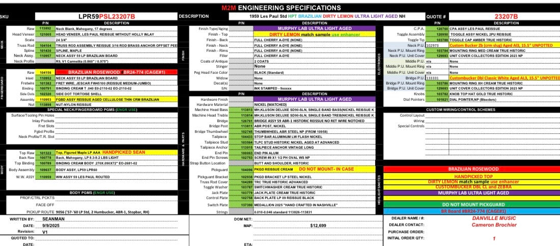 Gibson Custom Shop 1959 Les Paul Standard Reissue Brazilian Fingerboard Murphy Lab Ultra-Light Aged - Dirty Lemon Guitar #3460 - Danville Music