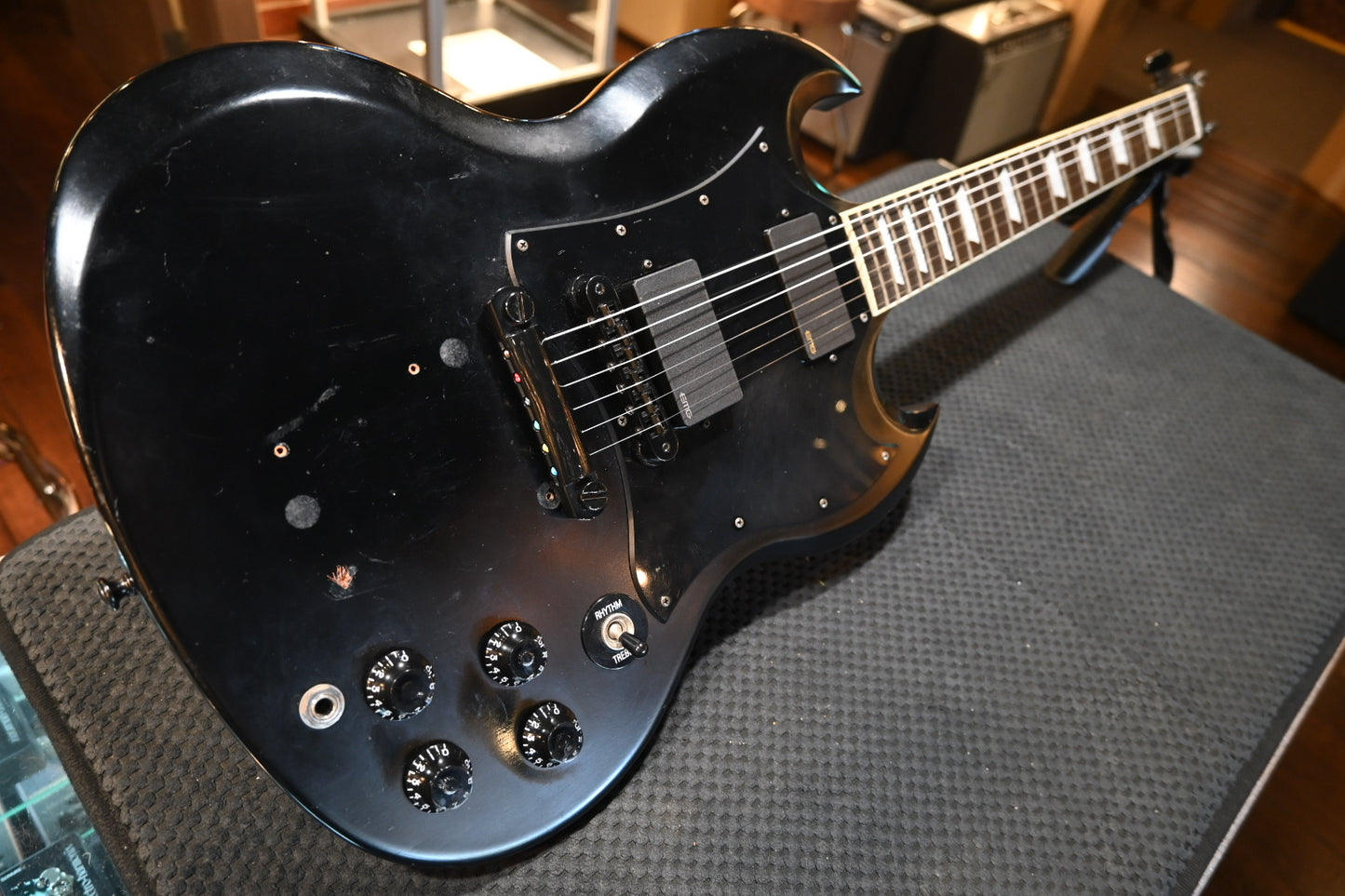 Gibson SG 60’s Re-issue 2007 Week 32 Guitar if the Week Stoptail - Black #0560 PRE-OWNED - Danville Music