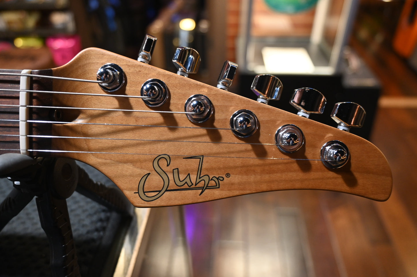 Suhr Standard Plus Pau Ferro - Trans Honey Amber Burst Guitar #6165 - Danville Music