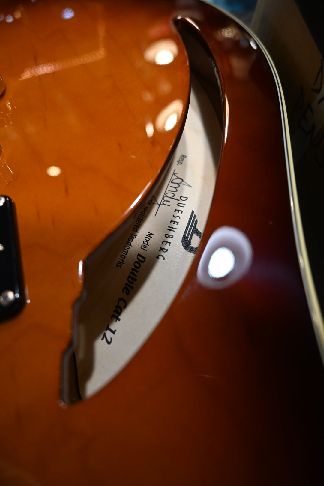 Duesenberg Double Cat 12-String - Vintage Burst Guitar #4919 - Danville Music