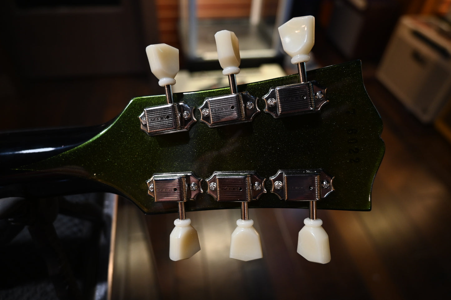 Gibson Custom Shop 1957 Les Paul Standard Reissue - Sweet Green Shift Top Guitar #6022 - Danville Music