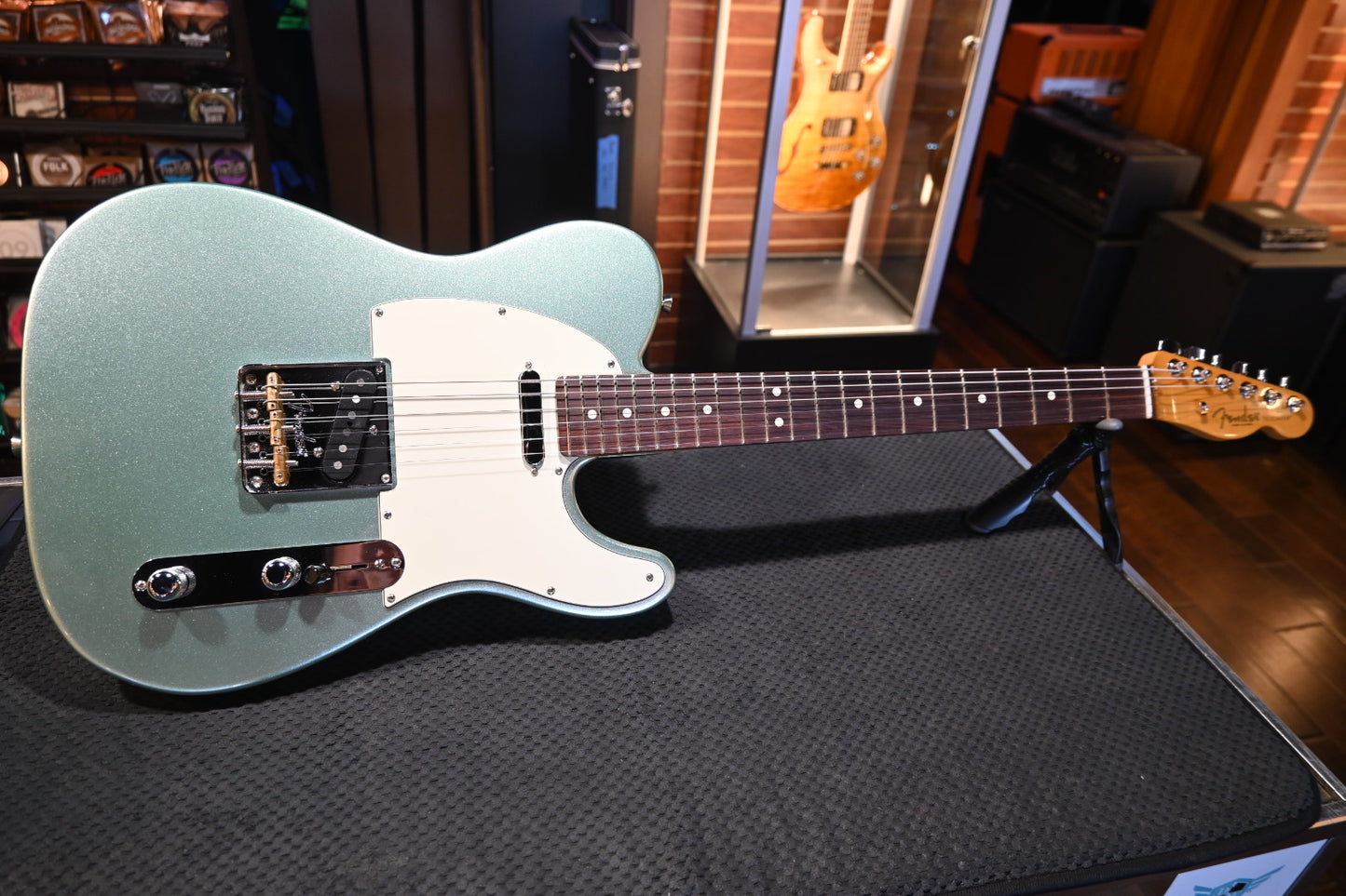 Fender American Professional II Telecaster 2023 - Mystic Surf Green Guitar #5274 - Danville Music