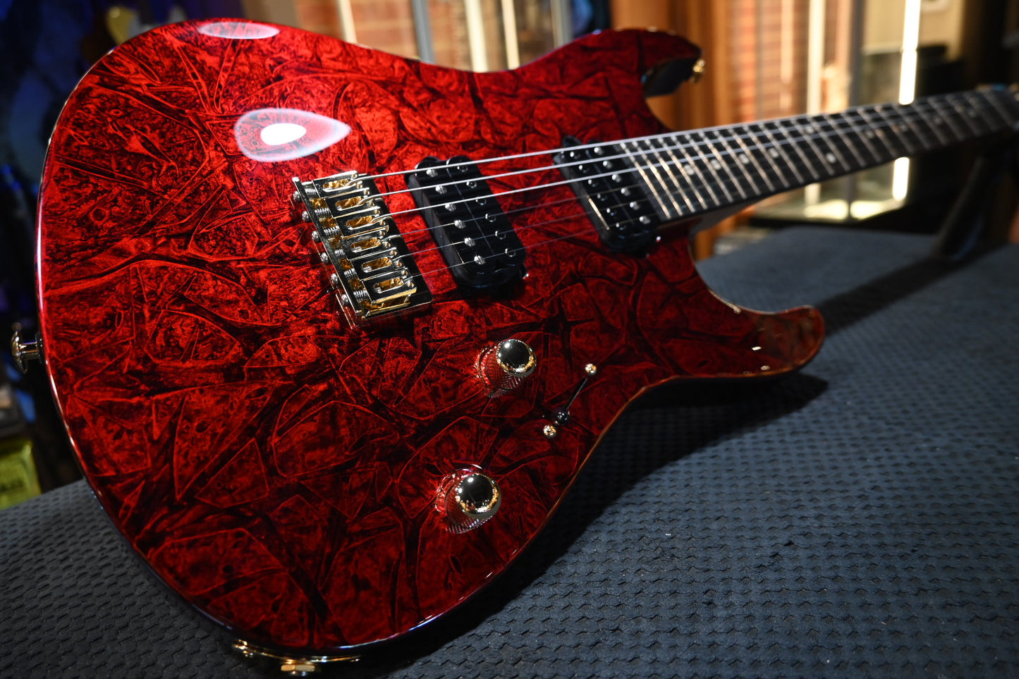 Suhr Custom Modern Carve Top - Red Web Guitar #8627 - Danville Music
