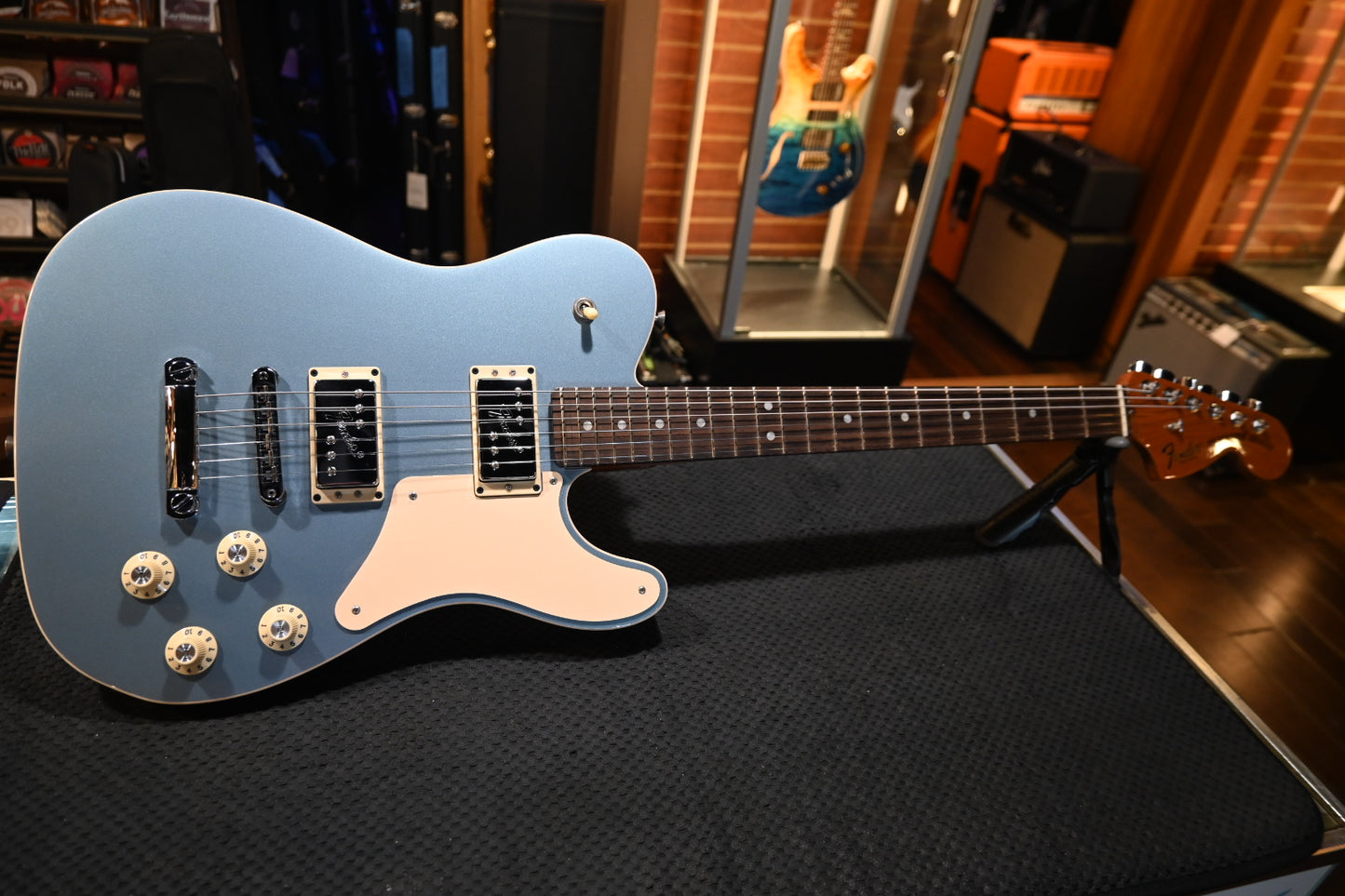 Fender Parallel Universe Troublemaker Telecaster Deluxe 2018 - Ice Blue Metallic Guitar #4810 - Danville Music
