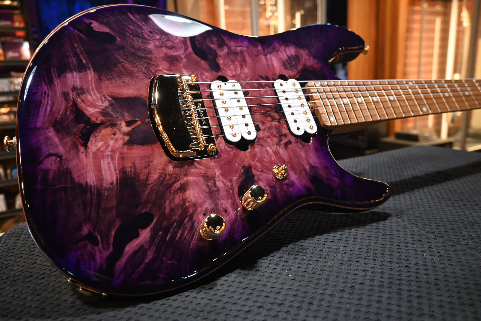 Music Man Jason Richardson 7-String Cutlass - Majora Purple Guitar #1268 - Danville Music