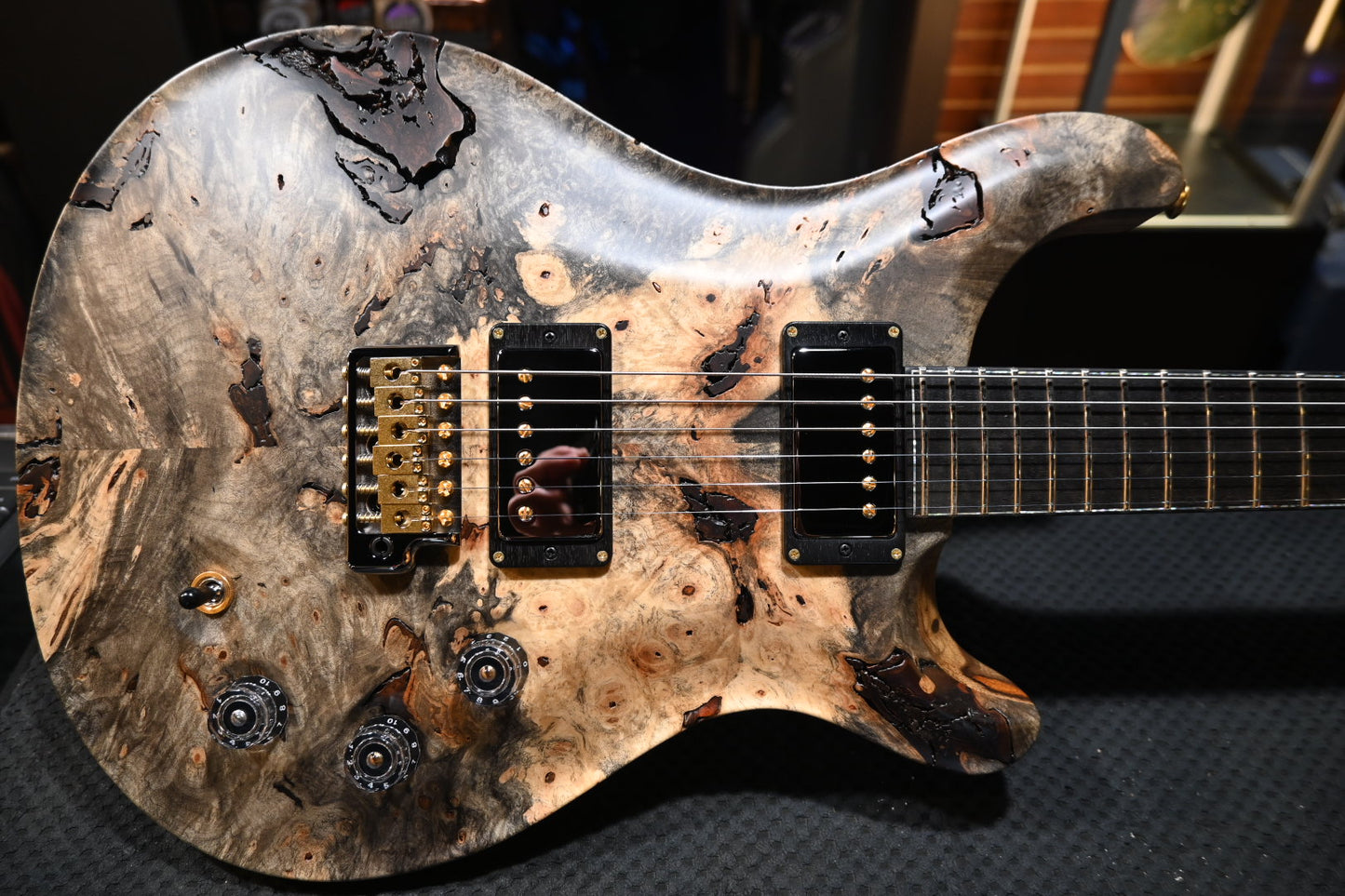 PRS Private Stock DGT Buckeye Burl - Satin Natural Guitar #11672 - Danville Music