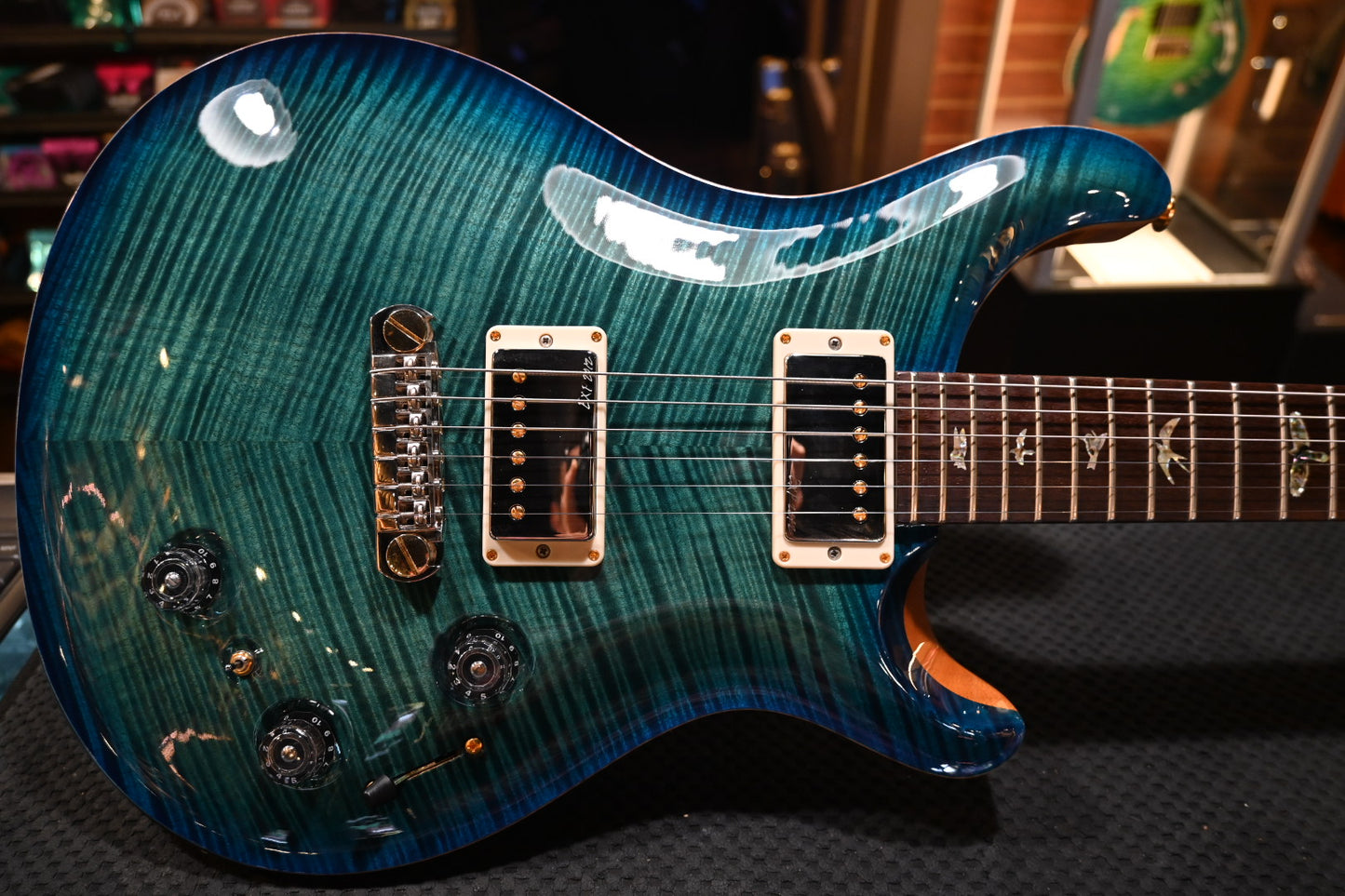 PRS Experience EXP 2012 P22 Artist Top - Blue Crab Blue Burst Guitar #2885 PRE-OWNED - Danville Music