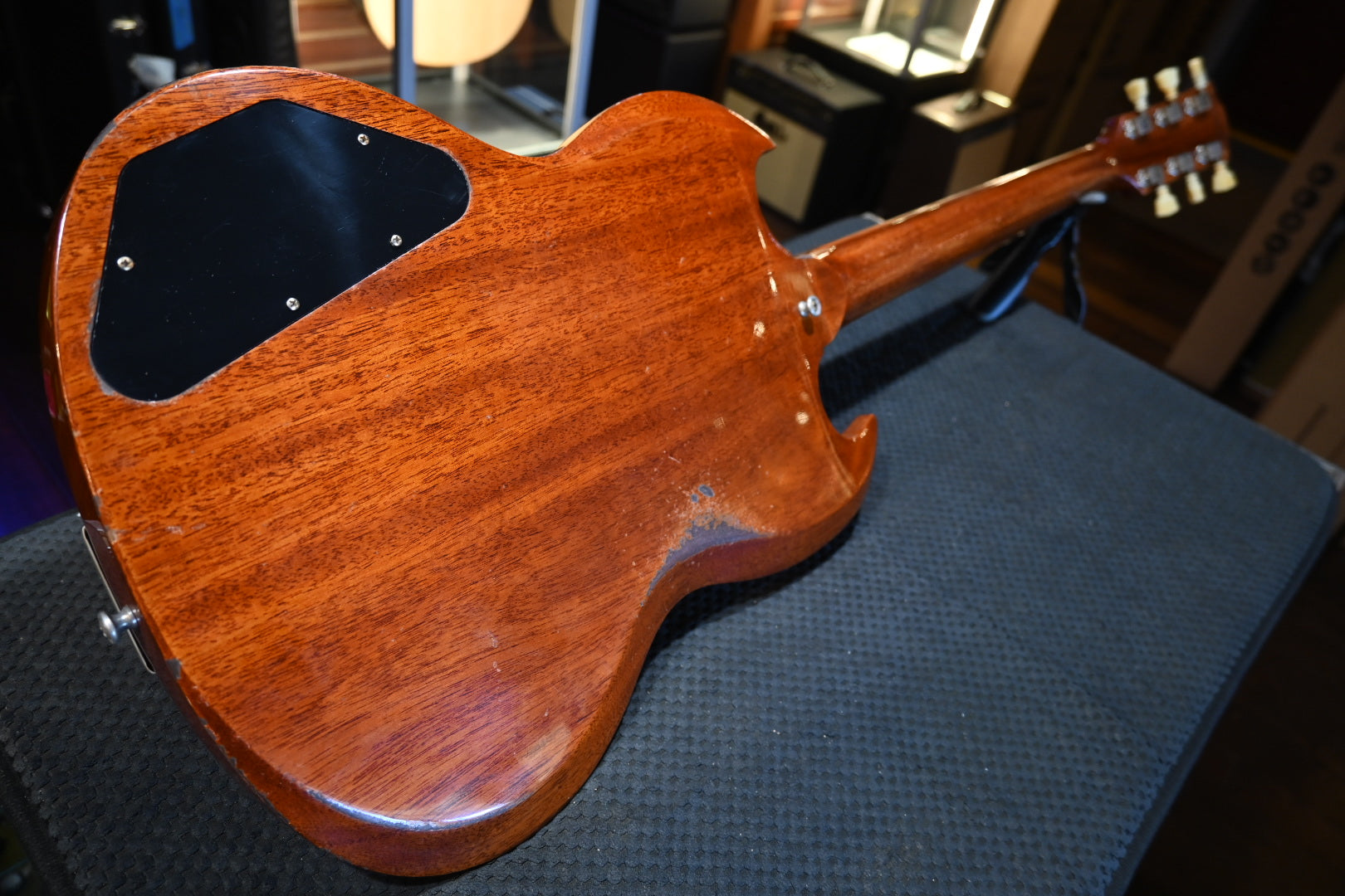 Gibson Custom Shop 1964 SG Standard Reissue w/ Maestro Vibrola Murphy Lab Heavy Aged - Faded Cherry Guitar #0024 - Danville Music