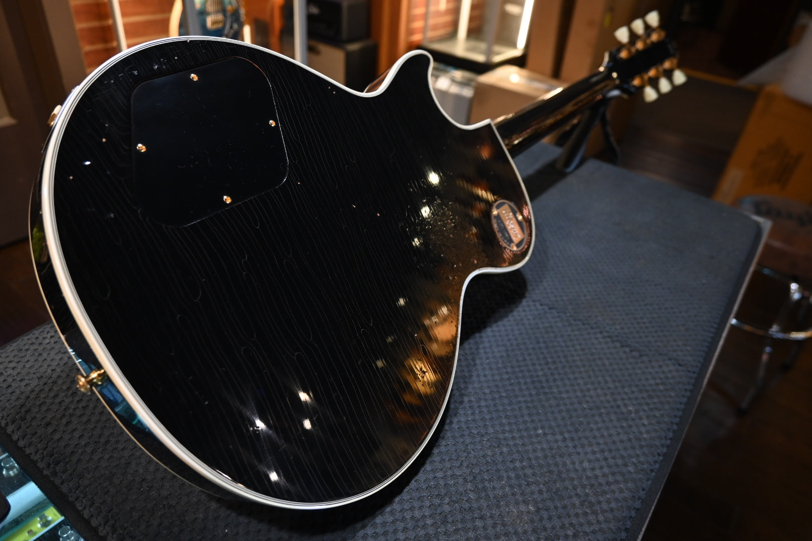 Gibson Custom Shop 1954 Les Paul Custom 2020 Relic - Ebony Guitar #0045 - Danville Music