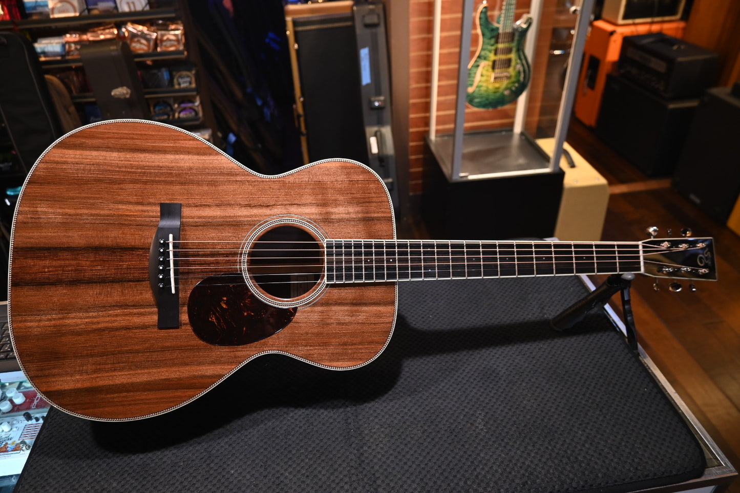 Santa Cruz OM Sinker Redwood/Figured Walnut Guitar #6245
