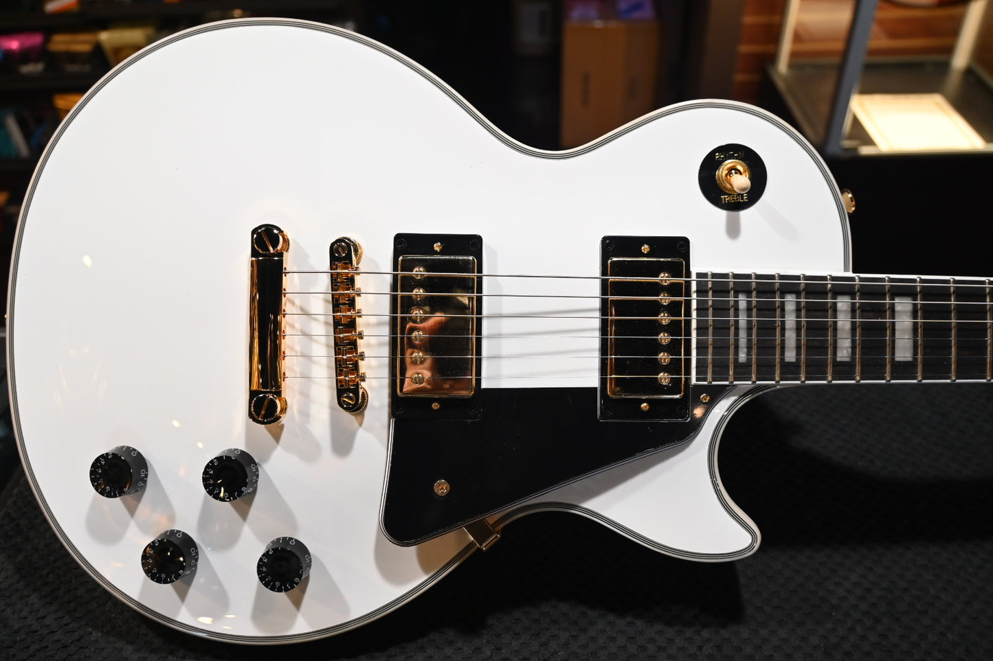 Epiphone Les Paul Custom - Alpine White Guitar #0206 - Danville Music