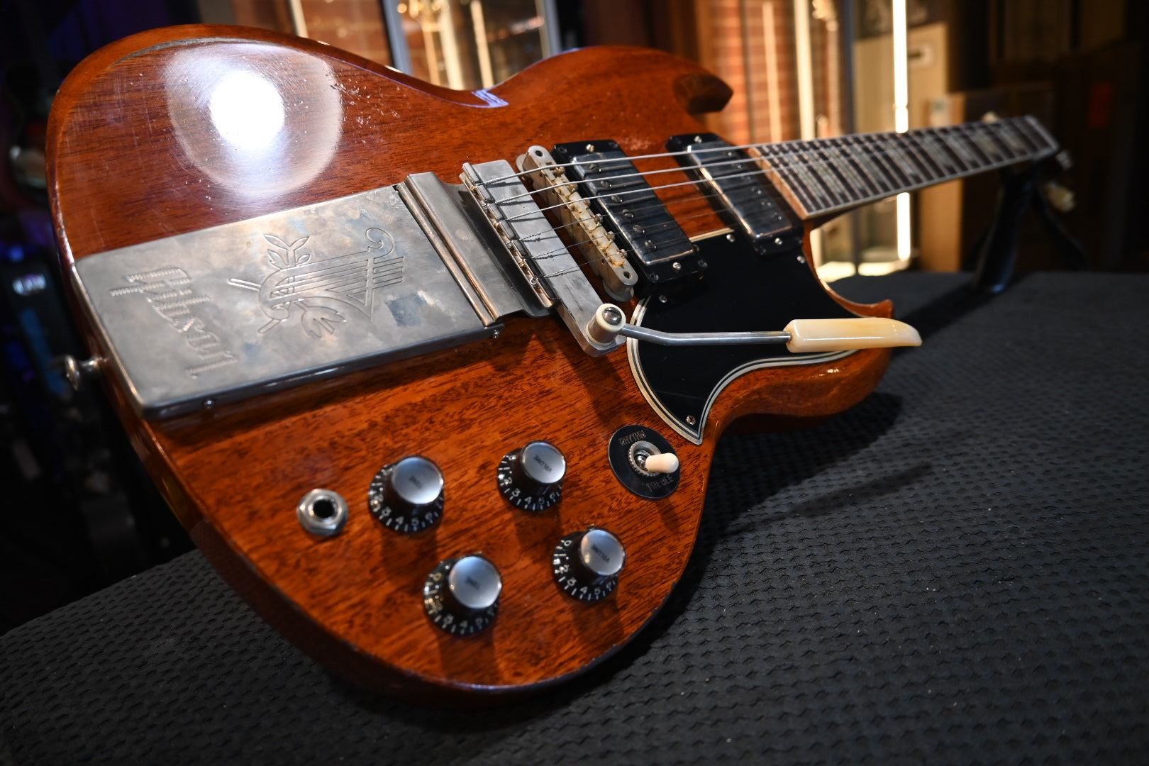 Gibson Custom Shop 1964 SG Standard Reissue w/ Maestro Vibrola Murphy Lab Heavy Aged - Faded Cherry Guitar #0024 - Danville Music