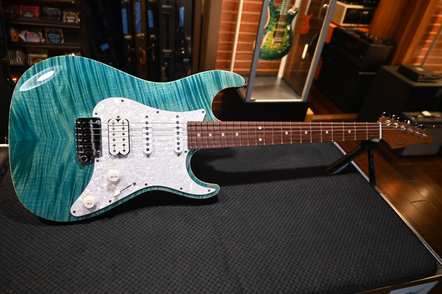 Suhr Standard Plue Pau Ferro - Bahama Blue Guitar #6096 - Danville Music