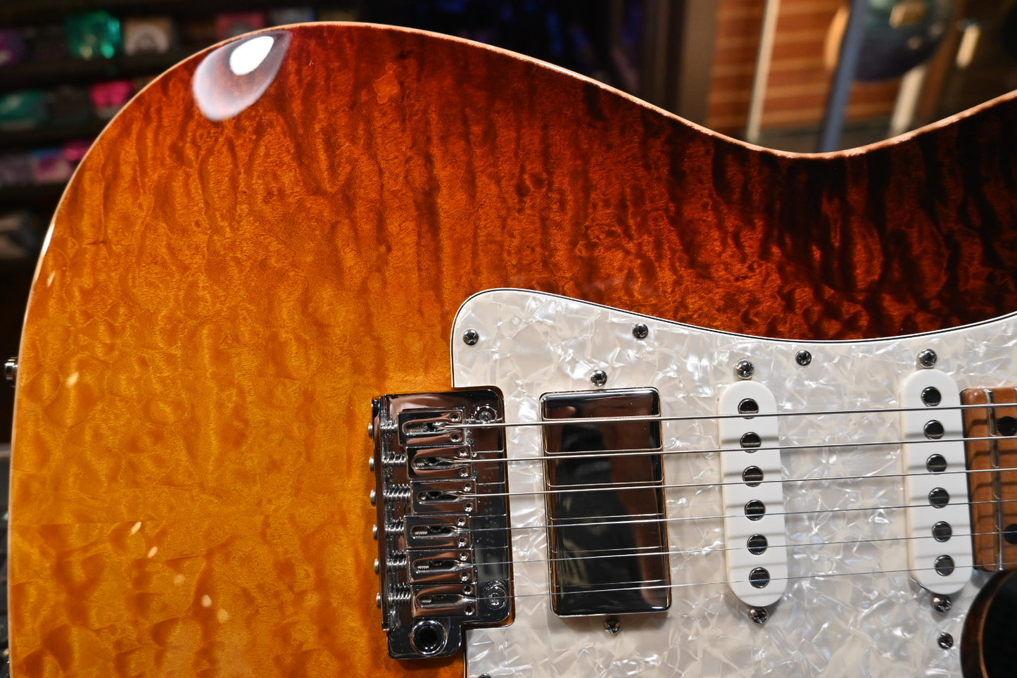 Tom Anderson Guardian Angel 2022 - Fire WakeSurf Guitar #422N - Danville Music