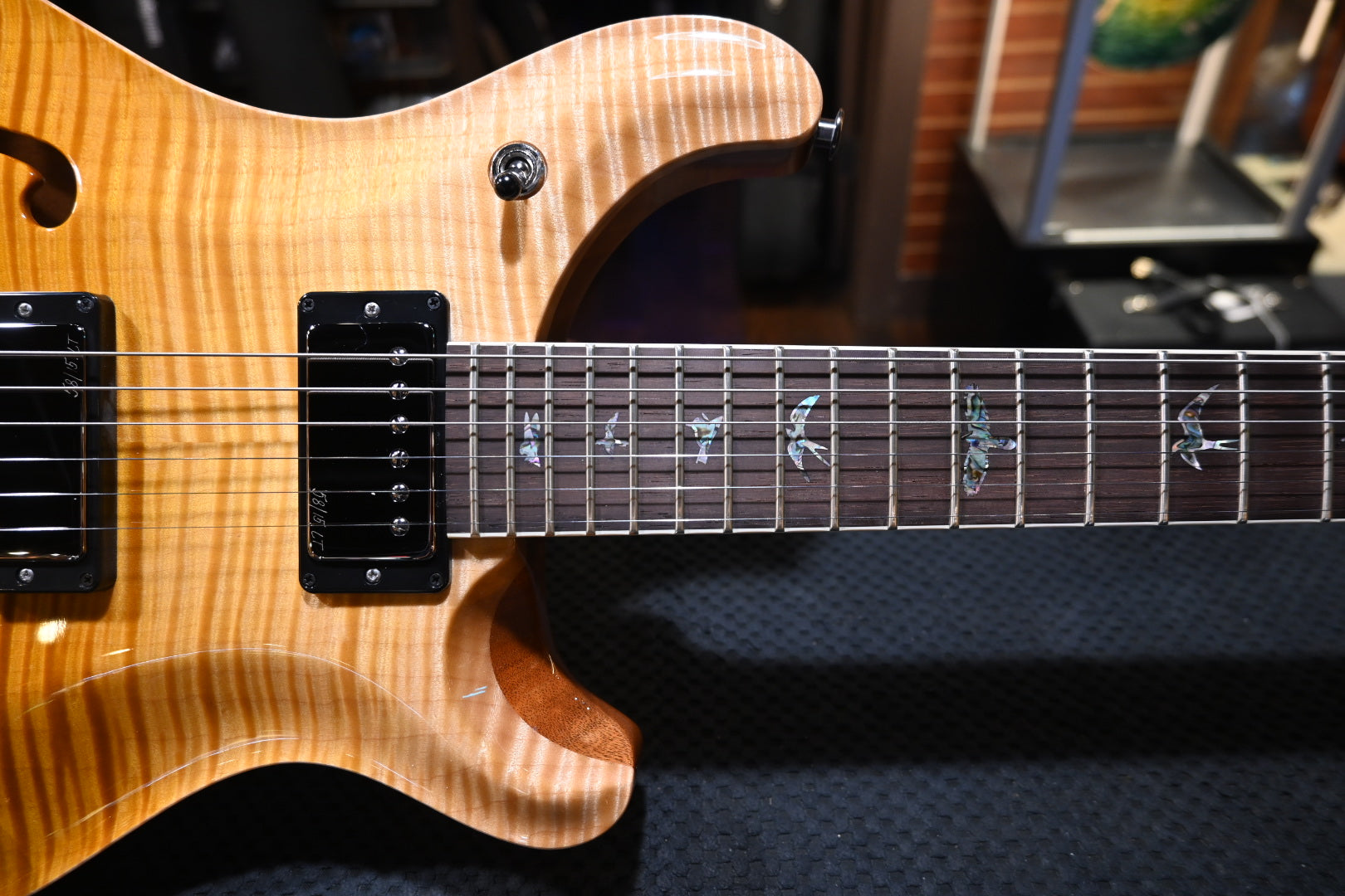 PRS Wood Library McCarty 594 Semi-Hollow Danville Music 35th Anniversary Artist Top Gold Storm Fade Guitar #2873 - Danville Music