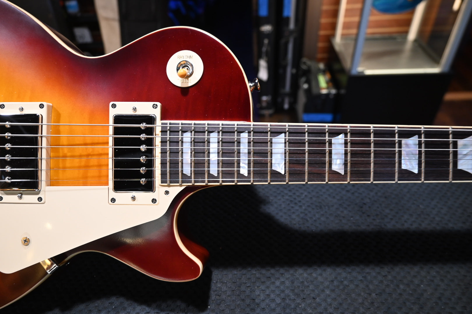 Epiphone Inspired by Gibson Custom 1959 Les Paul Standard Reissue - Deep Cherry Sunburst Guitar #6972 - Danville Music