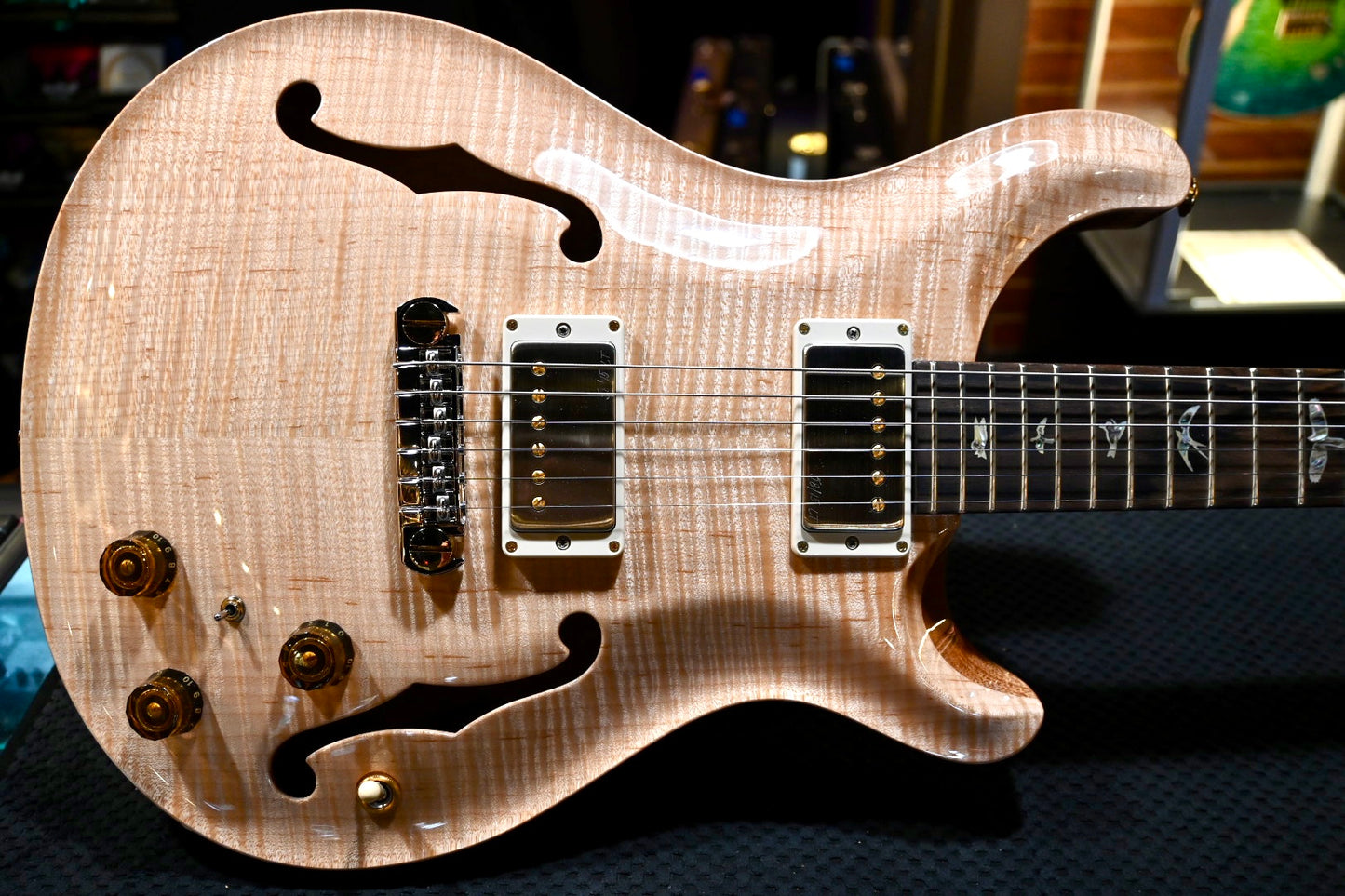 PRS Wood Library Hollowbody II Piezo Rosewood Neck - Natural Guitar #4367 - Danville Music