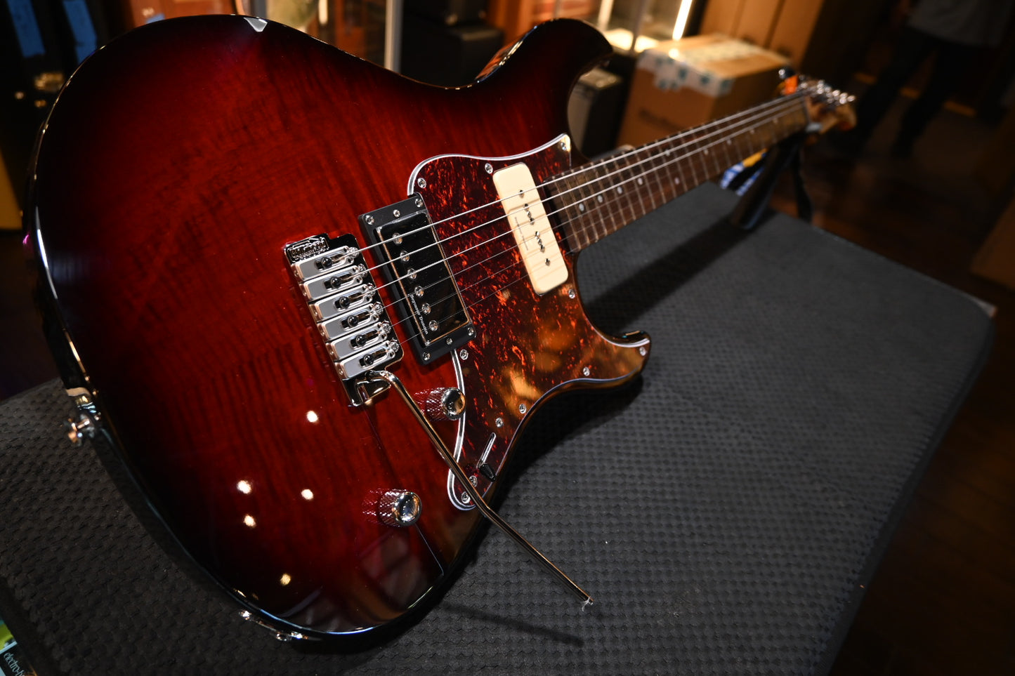 Yamaha Pacifica PAC611VFM - Dark Red Burst Guitar #3098