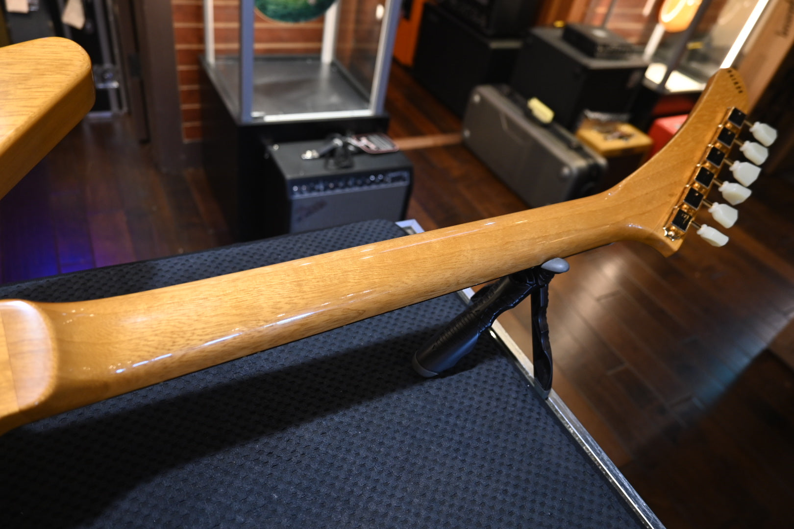 Gibson Custom Shop 1958 Korina Explorer White Pickguard - Natural Guitar #1628 - Danville Music