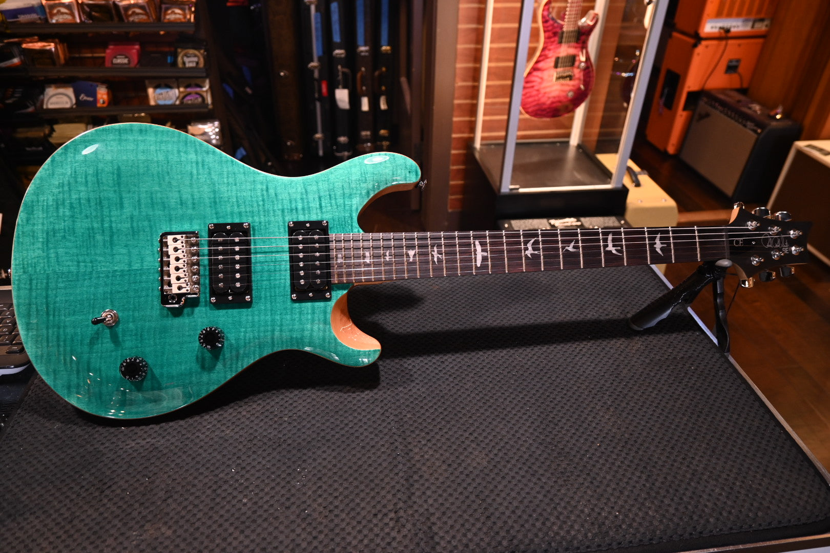 PRS SE CE 24 - Turquoise Guitar #4374 - Danville Music