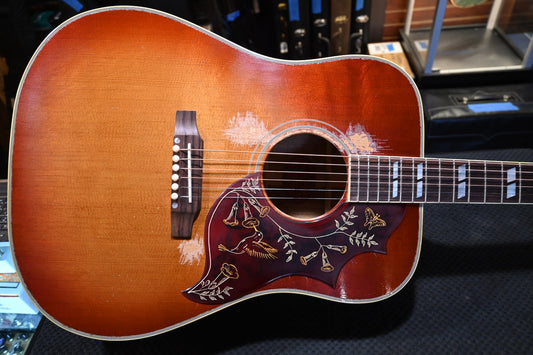 Gibson Custom Shop 1960 Hummingbird Murphy Lab Heavy Aged - Washed Cherry Sunburst Guitar #5025 - Danville Music