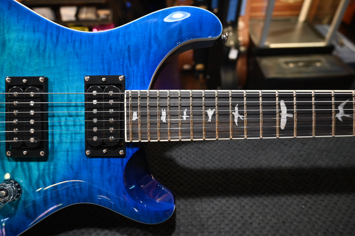 PRS SE Custom 24-08 Quilt - Lake Blue Guitar #3451