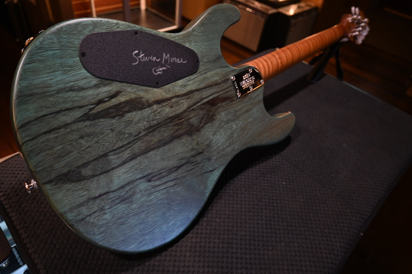 Music Man BFR Steve Morse Y2D - Jade Burl Guitar #0878 - Danville Music