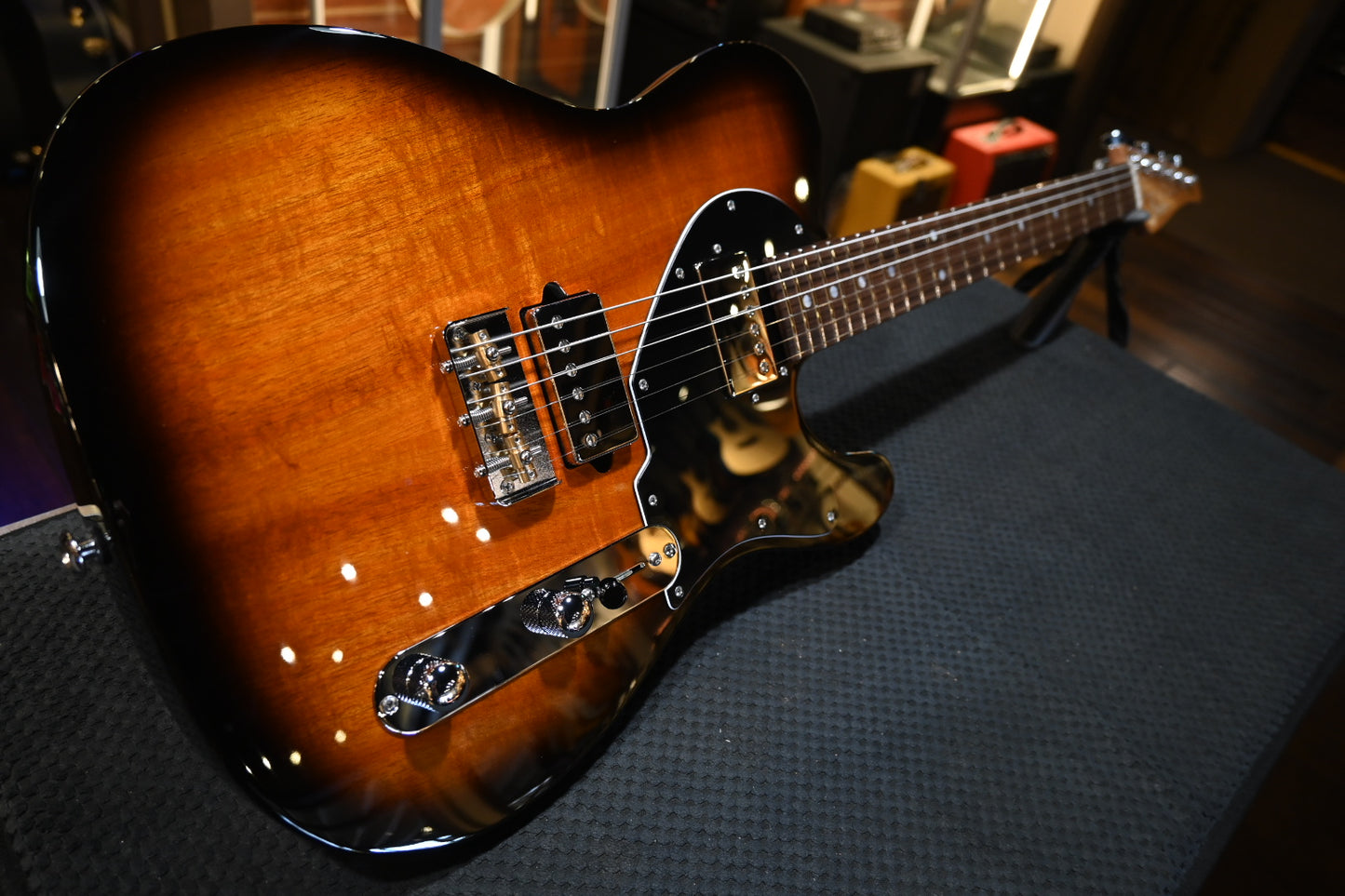 Suhr Custom Classic T Koa - 2-Tone Tobacco Burst Guitar #7157 - Danville Music
